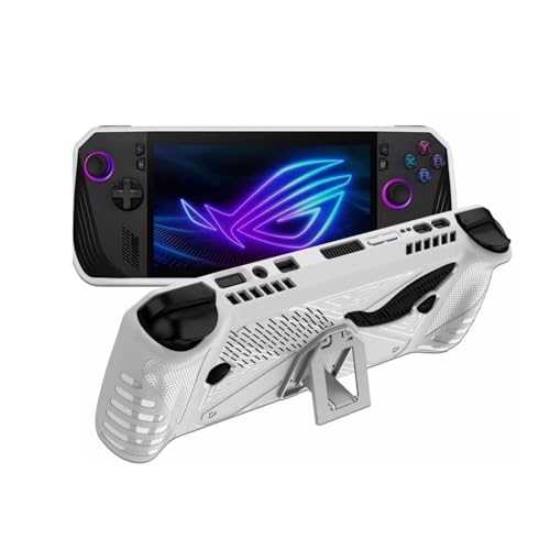 Schutzhülle für ASUS ROG Ally X Gaming Konsole, TPU Soft Case mit Ständer (Weiß) von Pidynx
