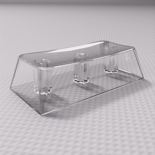 Vollständig transparente XDA-Tastenkappen, mechanische Tastatur-Tastenkappen, PC-Material, 5 Stück (Transparent-2U) von Pidynx