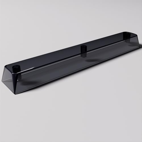 Vollständig transparente XDA-Tastenkappen, mechanische Tastatur-Tastenkappen, PC-Material, 5 Stück (durchscheinend schwarz, 6,25 U Platz) von Pidynx