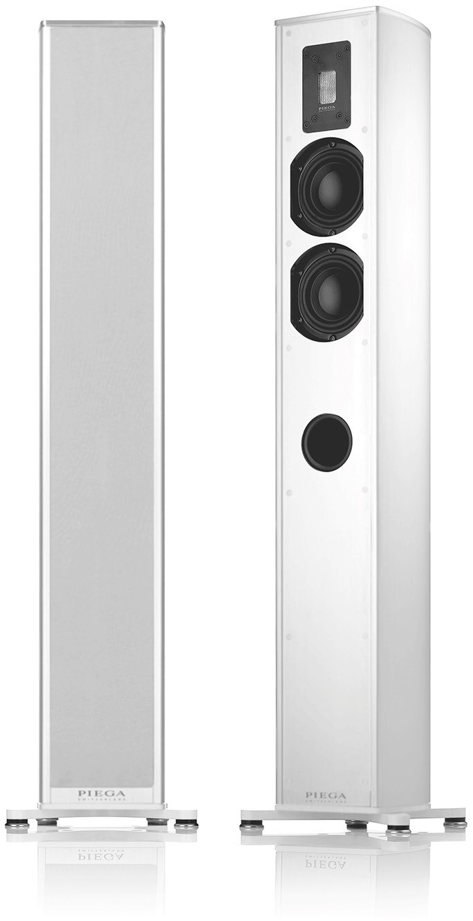 Premium 501 /Stück Stand-Lautsprecher Weiß lack von Piega