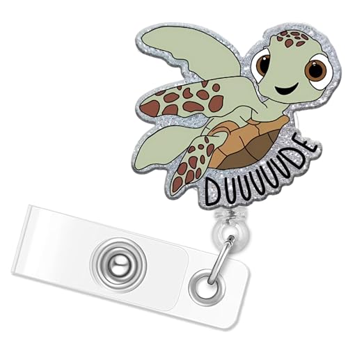 Schildkröten-Abzeichenspule, lustige Meeresschildkröte, Krankenschwester, Acryl, einziehbar, personalisierbar, Namensschild-Halter, Spule, Ausweis-Clip, niedliches Tier, pädiatrisch, dekorativ für Schildkröten-Abzeichenspule, lustige Meeresschildkröte, Krankenschwester, Acryl, einziehbar, personalisierbar, Namensschild-Halter, Spule, Ausweis-Clip, niedliches Tier, pädiatrisch, dekorativ für von Piegricdiat