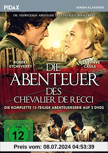 Die Abenteuer des Chevalier de Recci (Chevalier Wirbelwind) / Die komplette 13-teilige Abenteuerserie (Pidax Serien-Klassiker) [2 DVDs] von Pierre Petit
