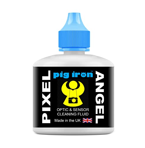 Pig Iron PIXEL ANGEL Kameraobjektiv und Sensorreinigungsflüssigkeit für den Einsatz auf Optik und Bildsensoren. Flüssiger Reiniger für Sensortupfer, spiegellose und DSLR-Kameras, Ferngläser, Brillen von Pig Iron