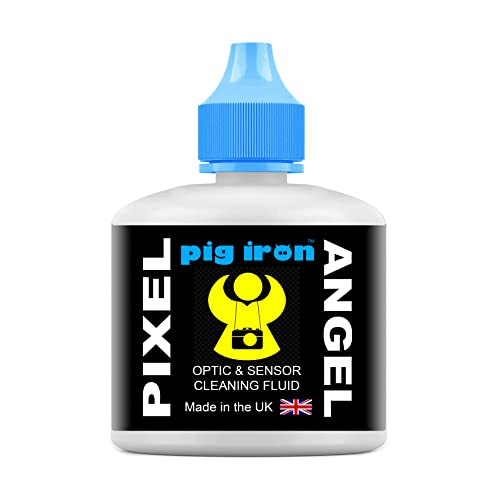 Pig Iron Pixel Angel Kameraobjektiv und Sensorreinigungsflüssigkeit für den Einsatz auf Optik und Bildsensoren. Flüssiger Reiniger für Sensortupfer, spiegellose und DSLR-Kameras, Ferngläser, Brillen Pig Iron Pixel Angel Kameraobjektiv und Sensorreinigungsflüssigkeit für den Einsatz auf Optik und Bildsensoren. Flüssiger Reiniger für Sensortupfer, spiegellose und DSLR-Kameras, Ferngläser, Brillen von Pig Iron