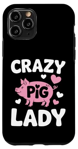 Schwein Crazy Pig Lady Hülle für iPhone 11 Pro Schwein Crazy Pig Lady Hülle für iPhone 11 Pro von Pig Pigs Farm Animal
