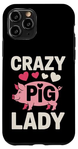 Schwein Crazy Pig Lady Hülle für iPhone 11 Pro Schwein Crazy Pig Lady Hülle für iPhone 11 Pro von Pig Pigs Farm Animal