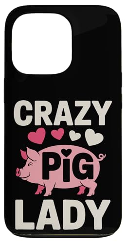 Schwein Crazy Pig Lady Hülle für iPhone 13 Pro Schwein Crazy Pig Lady Hülle für iPhone 13 Pro von Pig Pigs Farm Animal