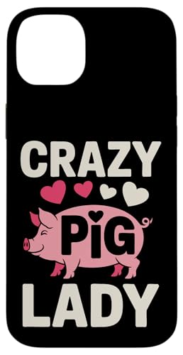 Schwein Crazy Pig Lady Hülle für iPhone 14 Plus Schwein Crazy Pig Lady Hülle für iPhone 14 Plus von Pig Pigs Farm Animal