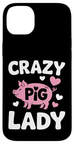 Schwein Crazy Pig Lady Hülle für iPhone 14 Plus Schwein Crazy Pig Lady Hülle für iPhone 14 Plus von Pig Pigs Farm Animal