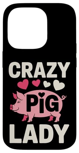 Schwein Crazy Pig Lady Hülle für iPhone 14 Pro Schwein Crazy Pig Lady Hülle für iPhone 14 Pro von Pig Pigs Farm Animal
