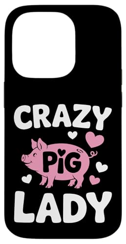 Schwein Crazy Pig Lady Hülle für iPhone 14 Pro Schwein Crazy Pig Lady Hülle für iPhone 14 Pro von Pig Pigs Farm Animal