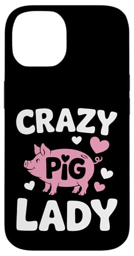 Schwein Crazy Pig Lady Hülle für iPhone 14 Schwein Crazy Pig Lady Hülle für iPhone 14 von Pig Pigs Farm Animal