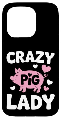 Schwein Crazy Pig Lady Hülle für iPhone 15 Pro Schwein Crazy Pig Lady Hülle für iPhone 15 Pro von Pig Pigs Farm Animal