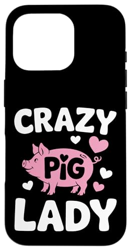 Schwein Crazy Pig Lady Hülle für iPhone 16 Pro Schwein Crazy Pig Lady Hülle für iPhone 16 Pro von Pig Pigs Farm Animal