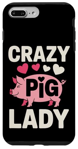 Schwein Crazy Pig Lady Hülle für iPhone 7 Plus/8 Plus Schwein Crazy Pig Lady Hülle für iPhone 7 Plus/8 Plus von Pig Pigs Farm Animal
