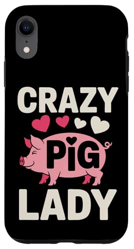 Schwein Crazy Pig Lady Hülle für iPhone XR Schwein Crazy Pig Lady Hülle für iPhone XR von Pig Pigs Farm Animal