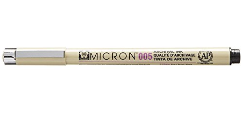 Sakura Pigma Micron Pigment-Fineliner, 0,05 mm, Schwarz, Schachtel mit 12 Stück von Pigma