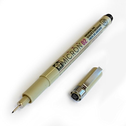 Sakura Pigma Micron – Pigment Fineliner – Single – 0,2 mm – schwarz Sakura Pigma Micron – Pigment Fineliner – Single – 0,2 mm – schwarz von Pigma