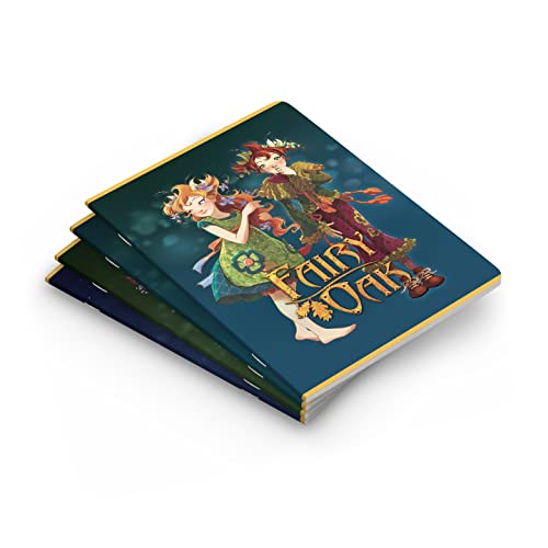 Maxi Notizbücher Fairy Oak by Pigna, F.to A4, 10 Stück, sortiert von Pigna