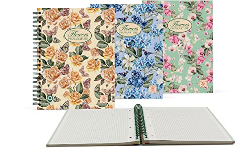 PIGNA Flowers A4 60 Blatt Mehrfarbig Notizblock – Notizbücher (210 mm, 297 mm) von Pigna