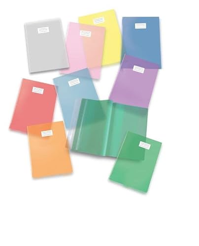 Packung mit 25 Maxi-Notizbüchern, bunt, transparent, f.to A4 - Hellblau von Pigna