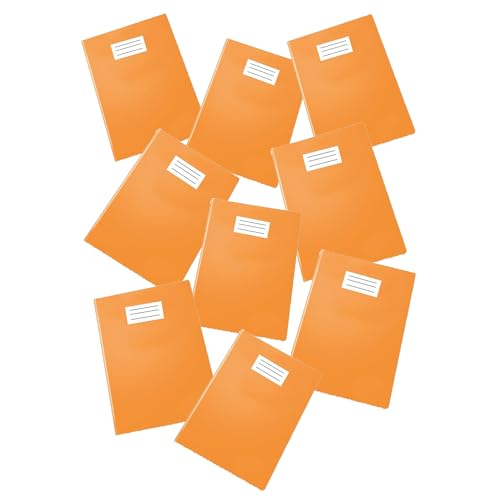 Pigna, Glänzende farbige PVC-Notizbuchhülle, Format A4, 230 Micron, mit Klappen und Ecktasche, Farbe Orange, 25 Stück von Pigna