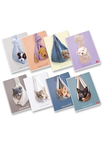 Pigna, Maxi-Heft Süße Welpen, A4 21x29,7 cm, 80 Seiten + Vorsatzblatt, 80 g/m² Papier, innen 0A, 1. und 2. Klasse, sortierte Einbände, 10 Stück Pigna, Maxi-Heft Süße Welpen, A4 21x29,7 cm, 80 Seiten + Vorsatzblatt, 80 g/m² Papier, innen 0A, 1. und 2. Klasse, sortierte Einbände, 10 Stück von Pigna