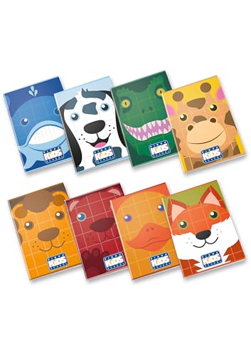 Pigna, Maxi Kids Notebook, A4 21x29,7 cm, 80 Seiten + Vorsatzblatt, 80 g/m² Papier, innen 0C, liniert mit Rändern, sortierte Umschläge, 10 Stück Pigna, Maxi Kids Notebook, A4 21x29,7 cm, 80 Seiten + Vorsatzblatt, 80 g/m² Papier, innen 0C, liniert mit Rändern, sortierte Umschläge, 10 Stück von Pigna