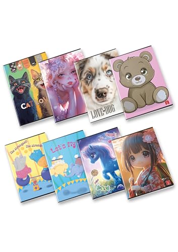 Pigna, Maxi Notizbuch Sortiment Baby Girl, A4 21x29,7 cm, 80 Seiten + Deckblatt, 80 g/m² Papier, innen 10, 1 cm quadratisch, Assorted Covers, 10 Stück Pigna, Maxi Notizbuch Sortiment Baby Girl, A4 21x29,7 cm, 80 Seiten + Deckblatt, 80 g/m² Papier, innen 10, 1 cm quadratisch, Assorted Covers, 10 Stück von Pigna