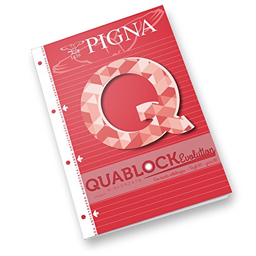 Pigna 02112151r collati Block mit 4 Löcher verstärkt A4, 40 Blatt von Pigna