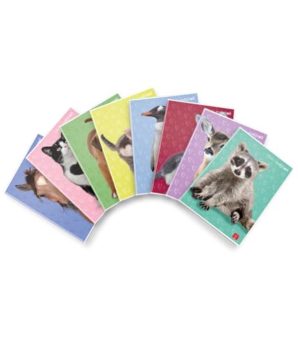 Pigna, Maxi Notizbuch Sweet Puppies, A4 Format 21x29,7 cm, 80 Seiten + Deckblatt, 80 g/qm Papier, innen 0B, liniert III, Assorted Covers, 10 Stk. von Pigna