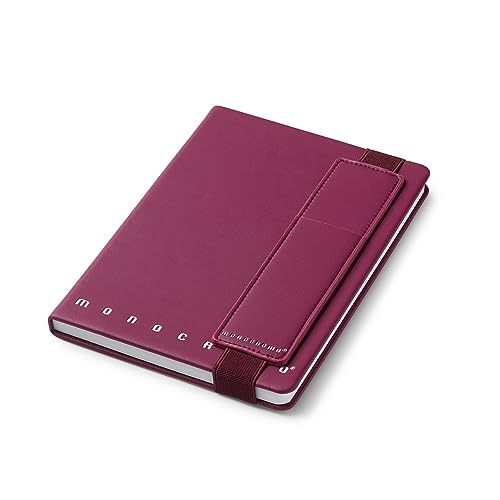 Pigna Notizbuch mit elastischem Stifthalter, Violett von Pigna