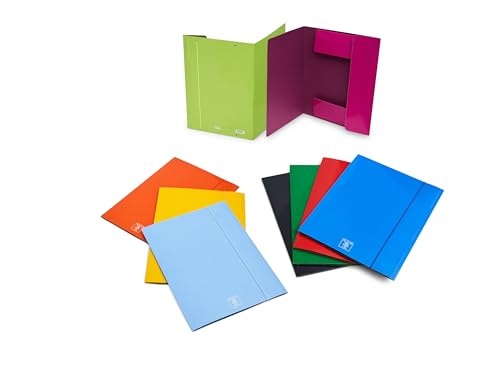 Pigna, Mappe mit elastischem LUX, flacher Rücken, Format 26x34,5 cm, Packung mit 10 von Pigna