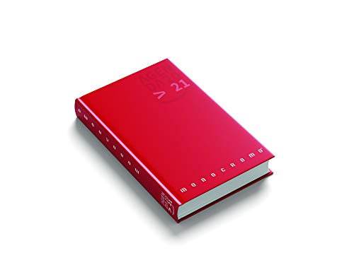 Pigna Tagebuch 16 Monate Monochrom Rot Seite 448 Festes Datum von Pigna