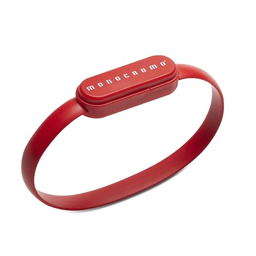 Pigna USB-Armband, Datenempfang/-übertragung, einfarbig, Rot von Pigna