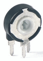 PIHER Potentiometer PT-10, 100 Ω, stehend von Piher