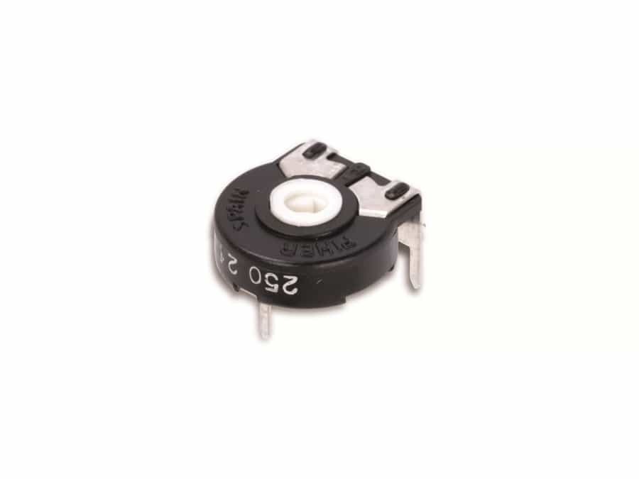 PIHER Potentiometer PT-15NV02, 500 R, liegend von Piher