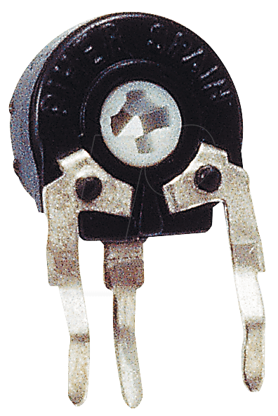 PT 6-S 1,0K - Einstellpotentiometer, stehend, 1,0 kOhm, 6 mm von Piher