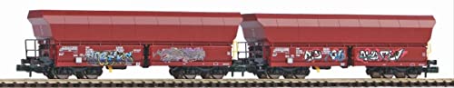Piko N 40716 N 2er-Set Schüttgutwagen Falns mit Graffiti der OnRail von Piko