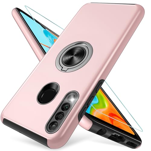 Pilaru Kompatibel mit Huawei P30 Lite Hülle, Eingebetteter 360° Drehbarer Ständer Schutzhülle Huawei P30 Lite Hülle Starke Stoßfestigkeit Handyhülle Huawei P30 Lite Hülle-Rosa von Pilaru