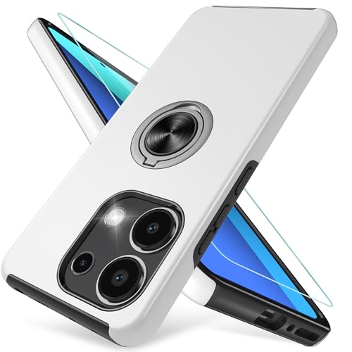 Pilaru Kompatibel mit Xiaomi Redmi Note 13 Hülle, Eingebetteter 360° Drehbarer Ständer Schutzhülle Xiaomi Redmi Note 13 Hülle Starke Stoßfestigkeit Handyhülle Redmi Note 13 Hülle-Silber Pilaru Kompatibel mit Xiaomi Redmi Note 13 Hülle, Eingebetteter 360° Drehbarer Ständer Schutzhülle Xiaomi Redmi Note 13 Hülle Starke Stoßfestigkeit Handyhülle Redmi Note 13 Hülle-Silber von Pilaru