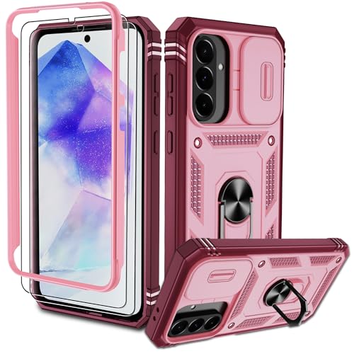 Pilaru Hülle für Samsung Galaxy A56 5G,Kameraschutz Handyhülle mit 2 Stück Schutzfolie,Militär Stoßfest Schutzhülle Outdoor Kratzfest Handy Hüllen für Samsung A56, Rosa Pilaru Hülle für Samsung Galaxy A56 5G,Kameraschutz Handyhülle mit 2 Stück Schutzfolie,Militär Stoßfest Schutzhülle Outdoor Kratzfest Handy Hüllen für Samsung A56, Rosa von Pilaru
