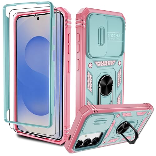 Pilaru Hülle für Samsung Galaxy S25 5G,Kameraschutz Handyhülle mit 2 Stück Schutzfolie,Militär Stoßfest Schutzhülle Outdoor Kratzfest Handy Hüllen für Samsung S25,Grün Rose Pilaru Hülle für Samsung Galaxy S25 5G,Kameraschutz Handyhülle mit 2 Stück Schutzfolie,Militär Stoßfest Schutzhülle Outdoor Kratzfest Handy Hüllen für Samsung S25,Grün Rose von Pilaru