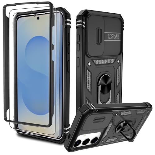 Pilaru Hülle für Samsung Galaxy S25 Plus 5G,Kameraschutz Handyhülle mit 2 Stück Schutzfolie,Militär Stoßfest Schutzhülle Outdoor Kratzfest Handy Hüllen für Samsung S25 Plus,Schwarz Pilaru Hülle für Samsung Galaxy S25 Plus 5G,Kameraschutz Handyhülle mit 2 Stück Schutzfolie,Militär Stoßfest Schutzhülle Outdoor Kratzfest Handy Hüllen für Samsung S25 Plus,Schwarz von Pilaru