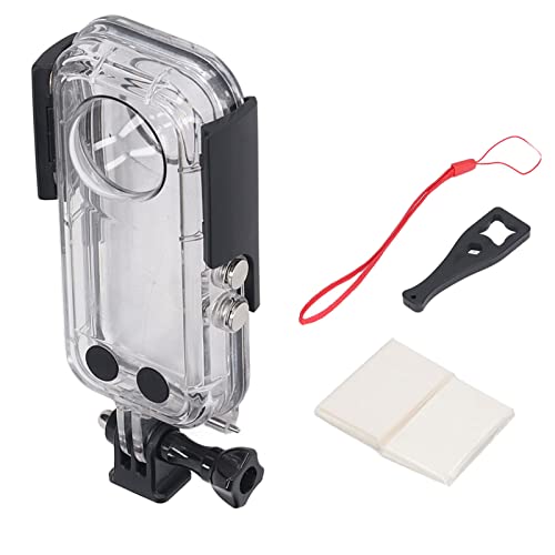 Pilipane 40 M Wasserdichtes Tauchgehäuse Für Insta360 X3, Wasserdichtes Sportkameragehäuse Und Schnorchelkameragehäuse, Wasserdichtes Kamerazubehör von Pilipane
