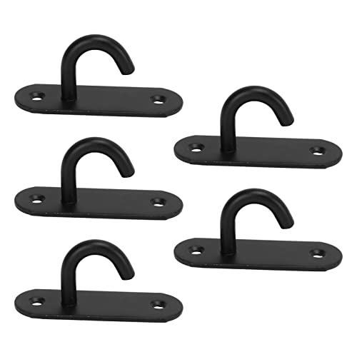 Deckenhakenkissen Edelstahl verdickte schwarze Backbacks bemalte Oberfläche Starke Lagerkapazität zum hängenden Deckenventilatoren Laternen Gemüsekörbe Wandlampen Seile Marken von Pilipane
