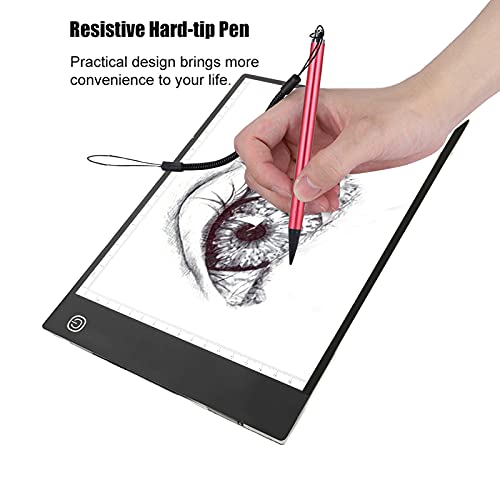 Eingabestift für Touchscreens,resistive Hard-Tip-Stift, kompatibel mit allen resistiven Touchscreen, Touch Painting Pen Resistive Stylus mit Federseil für POS PDA Navigator (Rot) von Pilipane