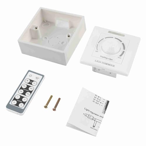 LED Light Dimmer Switch Einstellbarer Helligkeitssteuerung IR -Fernbedienung 200W für die kommerzielle Beleuchtung von Home Commercial Lighting Weiß 8,6 x 8,6 x 5,5 cm LED Light Dimmer Switch Einstellbarer Helligkeitssteuerung IR -Fernbedienung 200W für die kommerzielle Beleuchtung von Home Commercial Lighting Weiß 8,6 x 8,6 x 5,5 cm von Pilipane