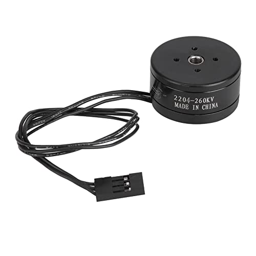 Outdoor 260 kV bürstenloser Motorkamera Gimbal RC Drohnen Zubehör hohe Effizienz niedriges Geräusch Haltbares Metallmaterial für 808 Kamera Gimbal RC -Drohnen Größe unter 30 cm ((2204)) von Pilipane