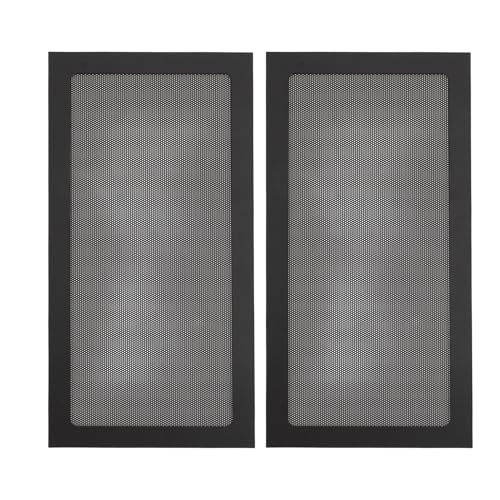 PC -Hülle Staubnetzfilter magnetisch PVC Superfine Loch Design Computer Fall Lüfterstaubfilter für Netzteil Lüfter Vent 2pcs 140x280mmmm (Schwarz) von Pilipane